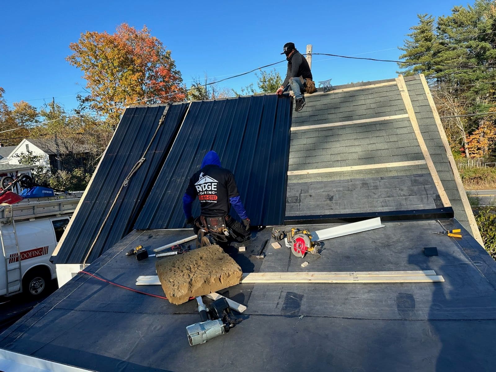 Project Roof Upgrade with Metal and Rubber Panels image