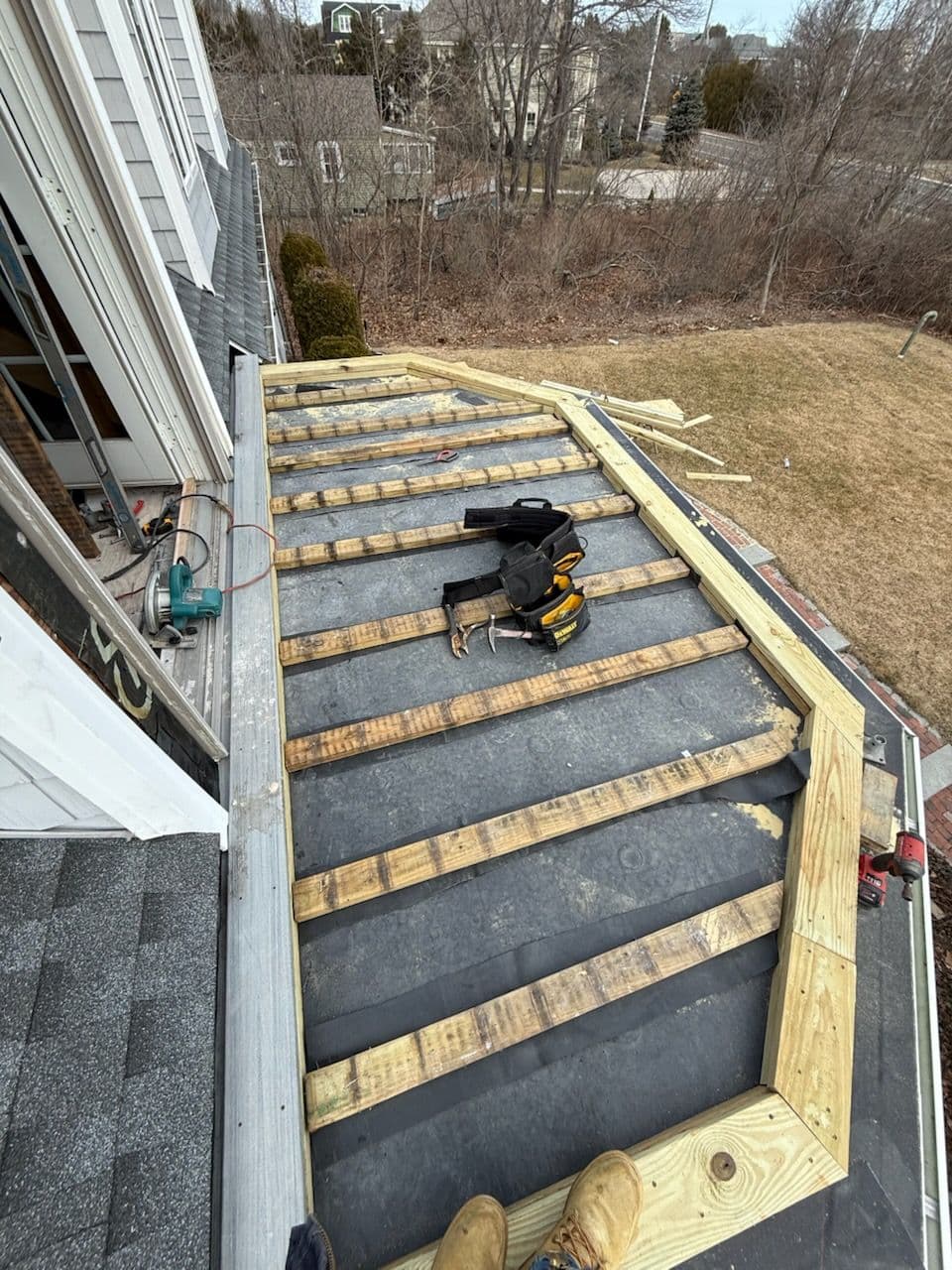 Deck Repair and Rubber Roof Installation