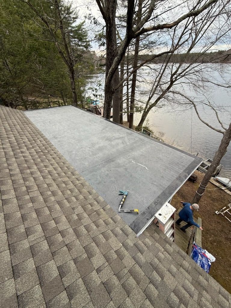 Project Installing Long-Lasting EPDM Roof by Lake image